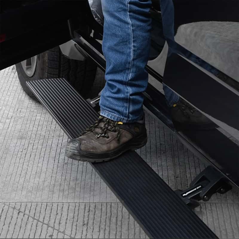 Go Rhino — Go Rhino 22-23 Toyota Tundra CrewMax Cab 4dr E-BOARD E1 Electric Running Board Kit - Tex. Blk
VoltStep Elec. Board - view 3