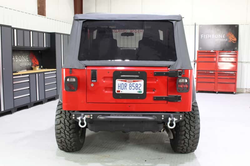 Fishbone Offroad — Fishbone Offroad 97-06 Jeep Wrangler TJ Rear Bumper W/Step Piranha Series - view 11