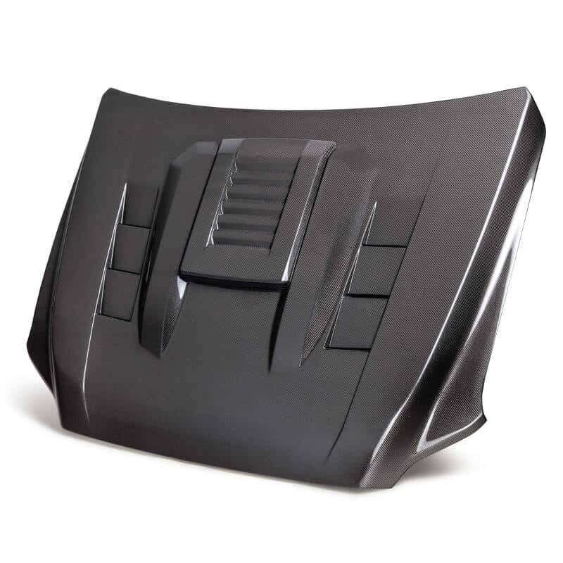 Seibon — Seibon 2024 Toyota Tacoma TS-Style Carbon Fiber Hood - view 1