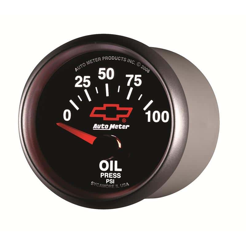 AutoMeter — Autometer Oil Pressure 2-1/16, 0-100 PSI - Red Bowtie
2-1/16" OIL PRESS, 0 - view 3