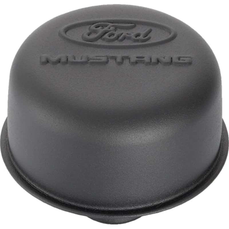 Ford Racing — Ford Racing Black Crinkle Finish Breather Cap w/ Ford Mustang Logo
Oil Breather Cap - view 1