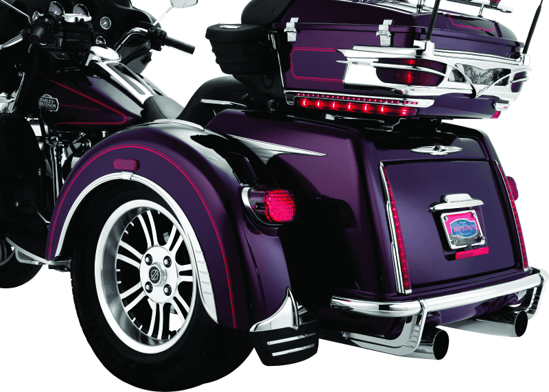 Kuryakyn — Kuryakyn Rear Mud Flaps For Trikes Chrome - view 2
