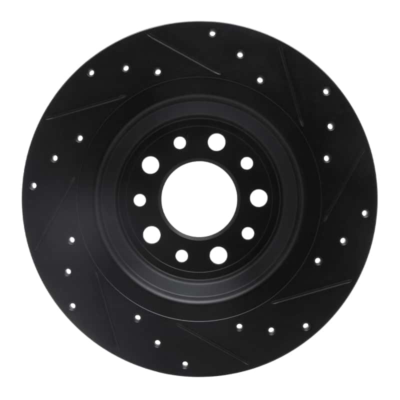 R1 Concepts — R1 14-23 Jeep Cherokee Rear Left Drilled & Slotted Black Brake Rotor
R1 Brake Rotor Drill - view 5