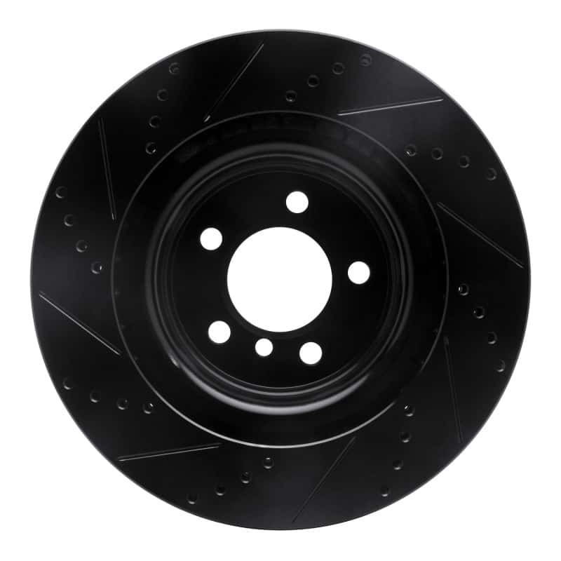 R1 Concepts — R1 06-09 Land Rover Range Rover Front Right Drilled & Slotted Black Brake Rotor
R1 Brake Rotor Drill - view 5