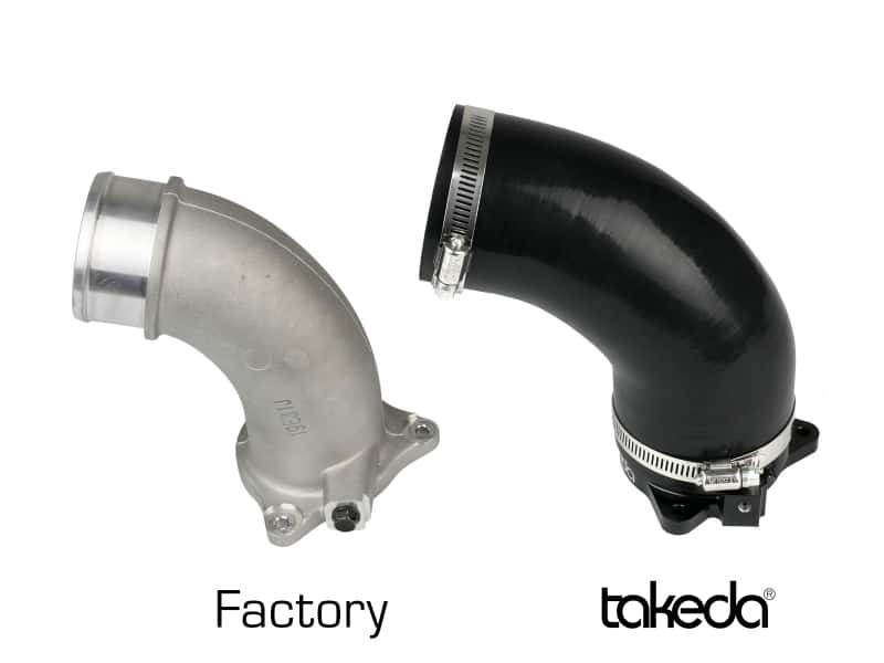 aFe — aFe 2019-2020 Hyundai Veloster N L4-2.0L (T) Takeda Turbo Inlet w/ Factory Intake
Turbo Inlet - view 3