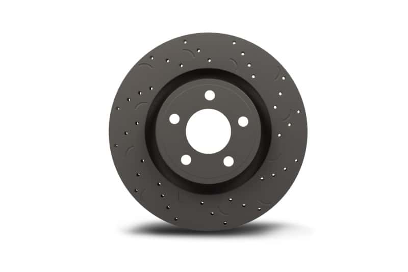 Hawk Performance — Hawk Talon 2006 Subaru Impreza WRX Drilled and Slotted Rear Brake Rotor Set
Disc Brake Rotor - view 6
