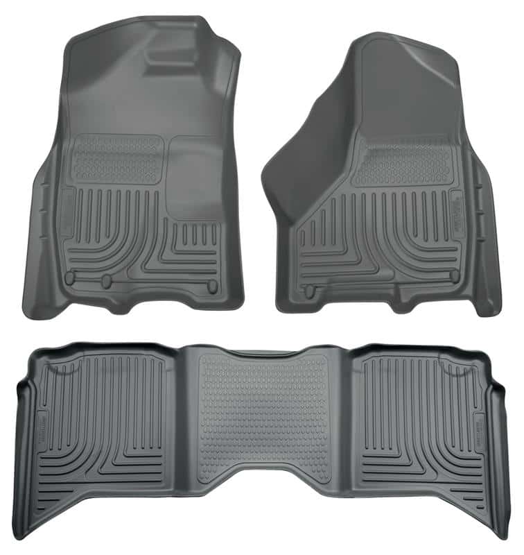 Husky Liners — Husky Liners 2012 Dodge Ram 1500/2500/3500 Crew Cab WeatherBeater Combo Gray Floor Liners
Floor Liners - view 2