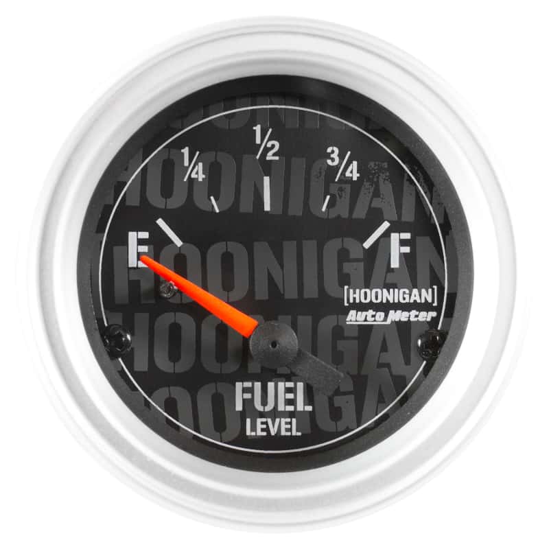 AutoMeter — Autometer Hoonigan 52mm 24 Ohm Empty 33 Ohm Full Electronic Fuel Level Gauge
2" FUEL LEVEL, 240 E - view 1