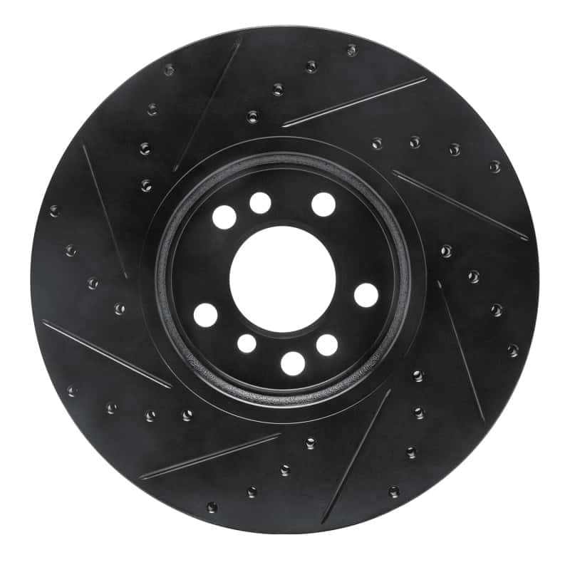 R1 Concepts — R1 00-06 BMW X5 Front Right Drilled & Slotted Black Brake Rotor
R1 Brake Rotor Drill - view 5