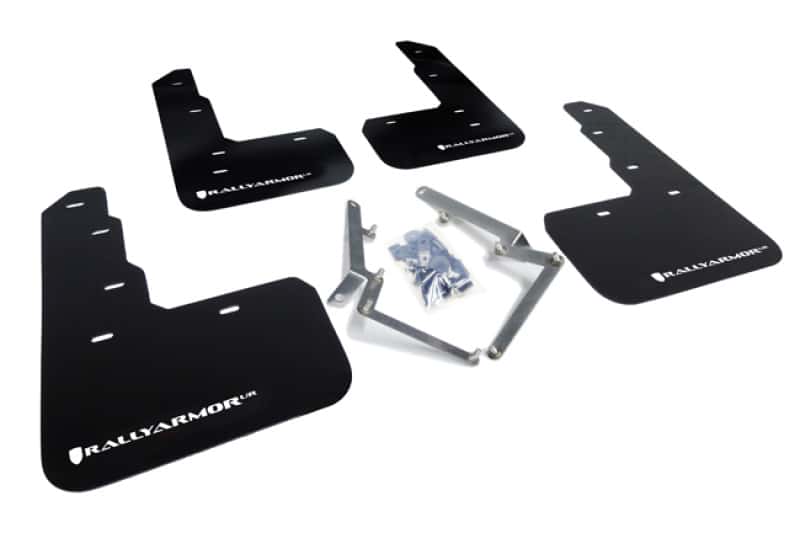 Rally Armor — Rally Armor 17-22 Honda Civic Type R Black UR Mud Flap w/White Logo
Mud Flap - view 1
