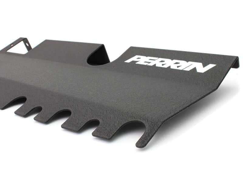 Perrin Performance — PERRIN 15-21 Subaru WRX/STI Radiator Shroud (With/Without OEM Intake Scoop) - Black - view 3