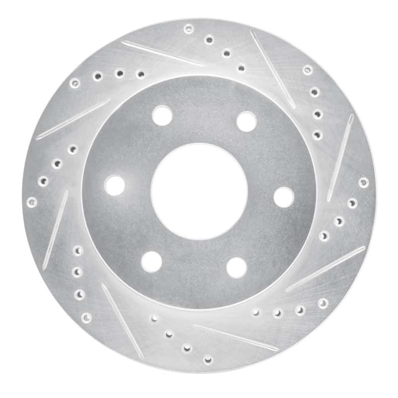 R1 Concepts — R1 86-95 Dodge Raider Front Right Drilled & Slotted Silver Brake Rotor
R1 Brake Rotor Drill - view 1