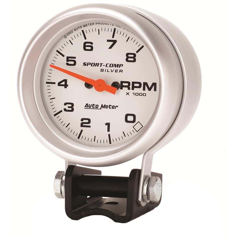 AutoMeter — Autometer Ultra-Lite 2-5/8in Pedestal Tachometer 0-8000 RPM Gauge
2-5/8" TACH, 8,000 R - view 4