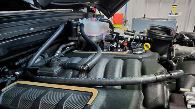 J&L — J&L 2021-2025 Jeep Wrangler 392 Oil Separator 3.0 Passenger Side - Black Anodized
Oil Separator - view 3