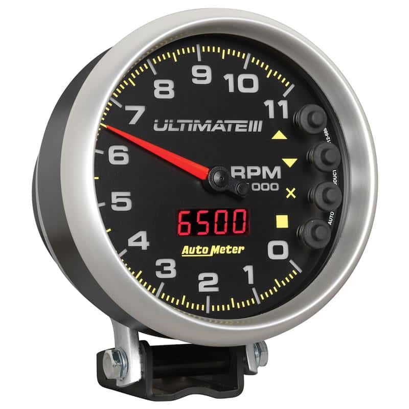 AutoMeter — AutoMeter Gauge Tach 5in. 11K RPM Pedestal Datalogging Ultimate IIi Playback Black
5" ULTIMATE III PLAY - view 6