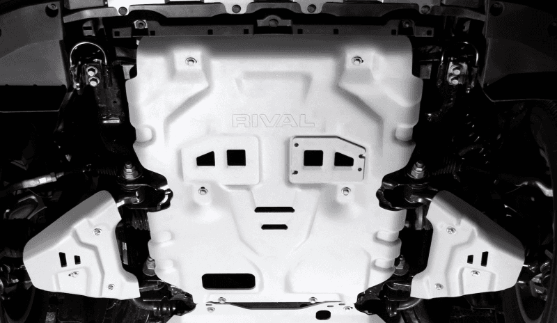 Rival 4x4 — Rival 24-26 Toyota Tacoma Toyota 4Runner Toyota Land Cruiser Aluminum Engine Skid Plate - view 4