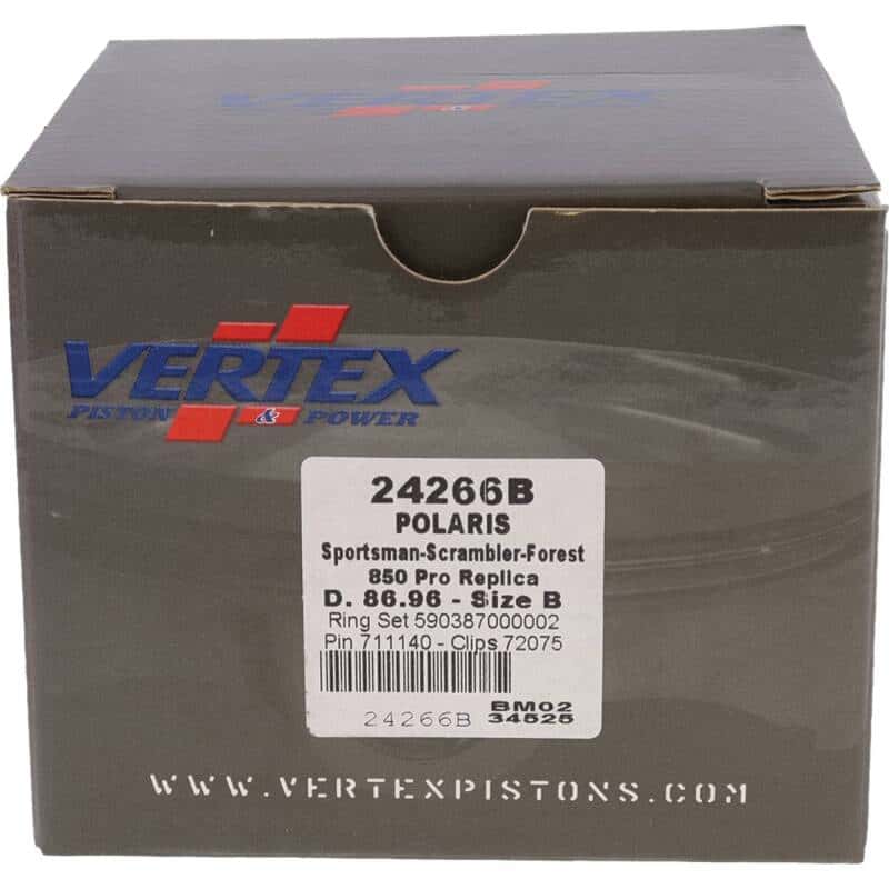 Vertex Pistons — Vertex Piston 13-22 Polaris Scrambler 850 850cc Forged Replica Piston Kit - view 4