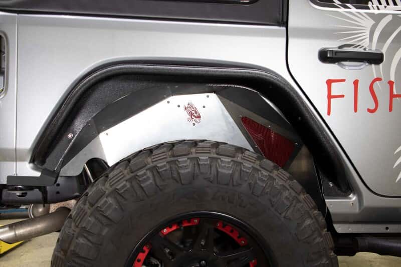 Fishbone Offroad — Fishbone Offroad 2018+ Jeep Wrangler JL Rear Pair Aluminum Raw Inner Fenders - view 6