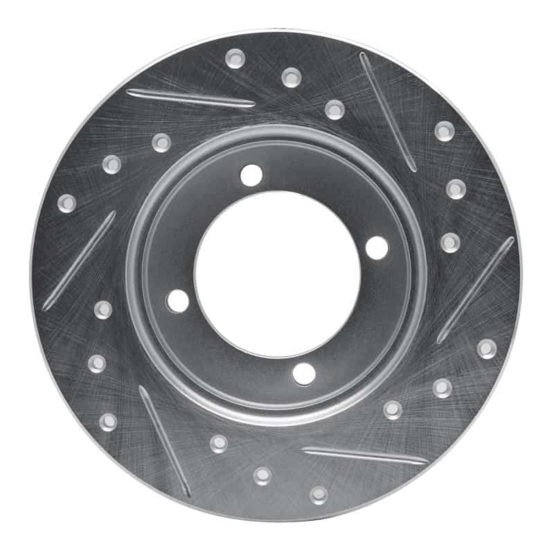 R1 Concepts — R1 88-93 Ford Festiva Front Left Drilled & Slotted Silver Brake Rotor
R1 Brake Rotor Drill - view 5
