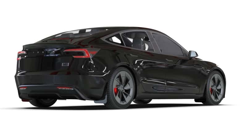Rally Armor — Rally Armor 24-26 Tesla Model 3 Highland Black UR Mud Flap Dark Grey Logo
Mud Flap - view 5