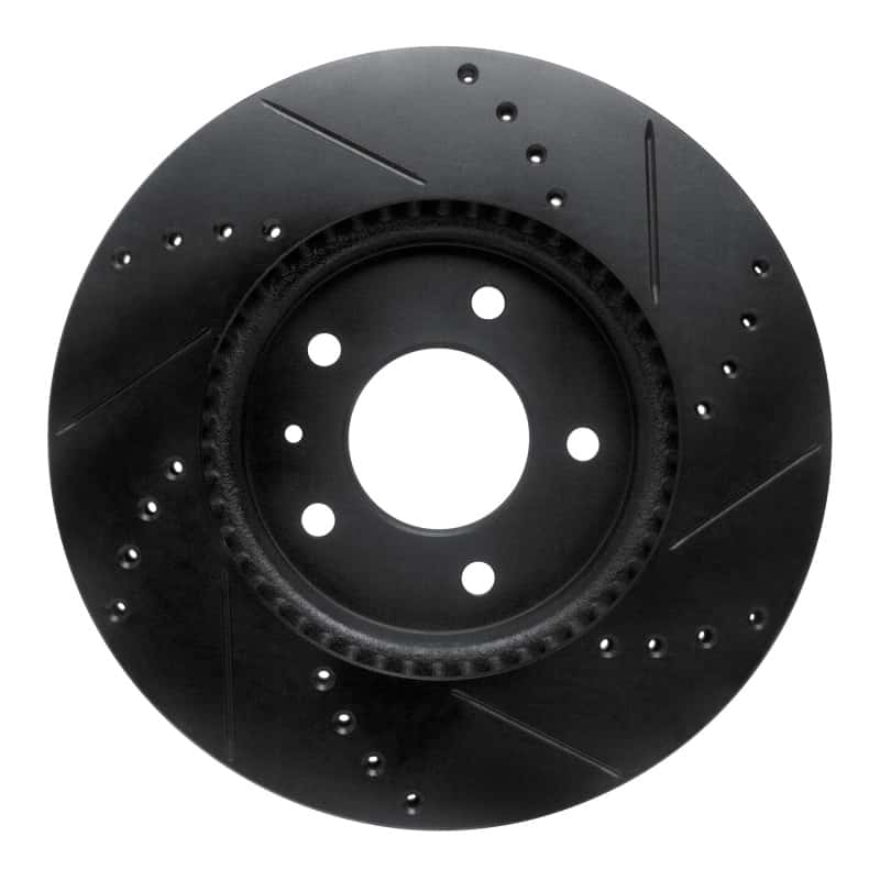 R1 Concepts — R1 07-15 Chevrolet Captiva Front Left Drilled & Slotted Black Brake Rotor
R1 Brake Rotor Drill - view 5