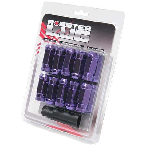 Wheel Mate — Wheel Mate Monster Locking Lug Nut Set of 4 - Purple 14x1.50 - view 1