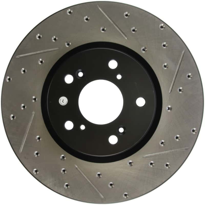 Stoptech — StopTech 04-08 Accura TL (Brembo Caliber) SportStop Slotted & Drilled Left Front Rotor
StopTech 04-08 Acura TL (Brembo Caliber) SportStop Slotted & Drilled Left Front Rotor
Slot/Drill Rotor - view 1