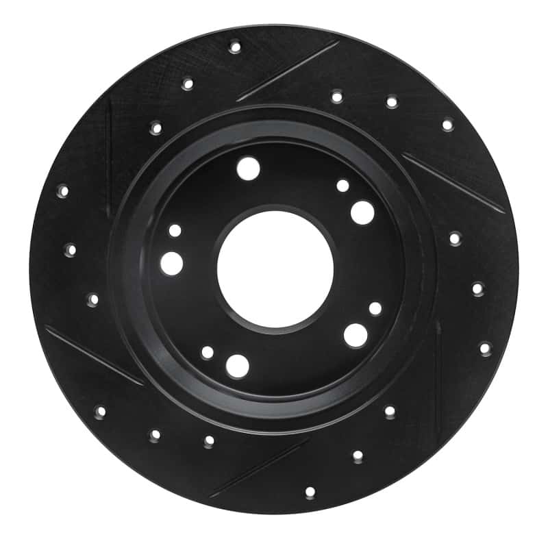 R1 Concepts — R1 11-15 Honda CR-Z Rear Right Drilled & Slotted Black Brake Rotor
R1 Brake Rotor Drill - view 5