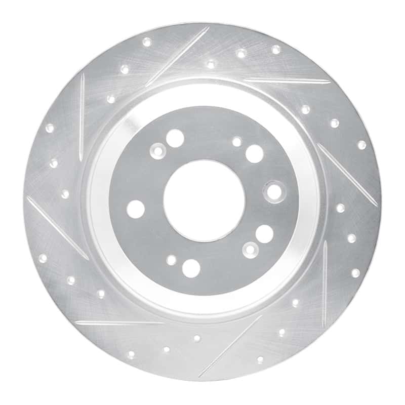 R1 Concepts — R1 09-14 Acura TL Rear Left Drilled & Slotted Silver Brake Rotor
R1 Brake Rotor Drill - view 1