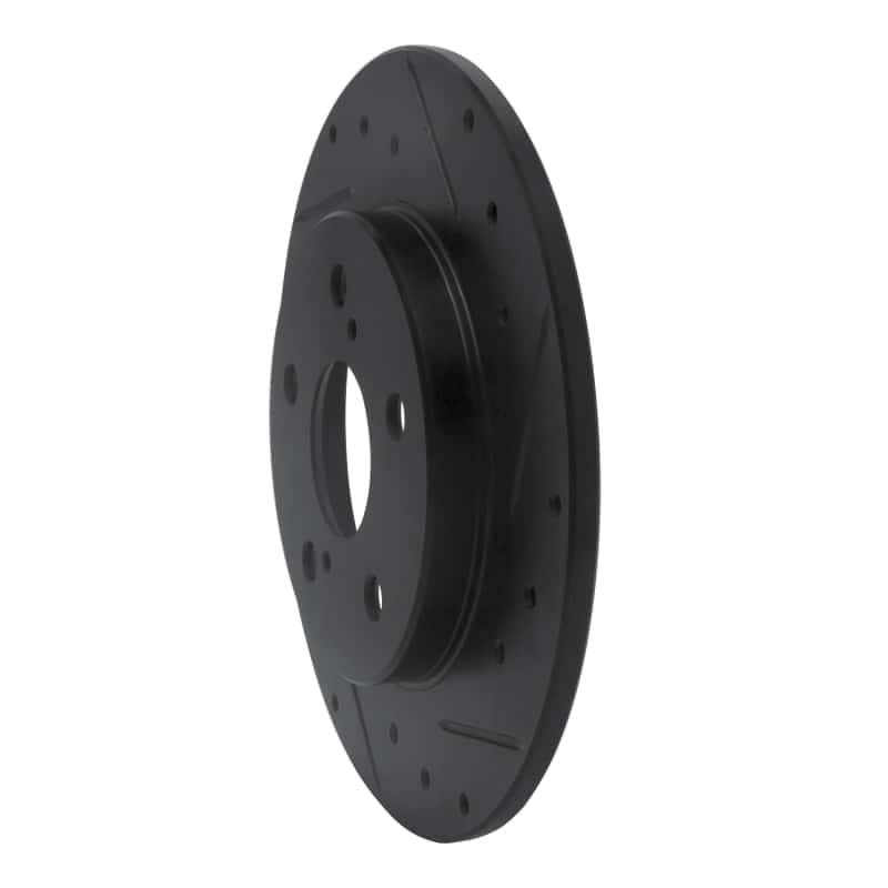 R1 Concepts — R1 08-18 Pontiac Vibe Rear Right Drilled & Slotted Black Brake Rotor
R1 Brake Rotor Drill - view 2
