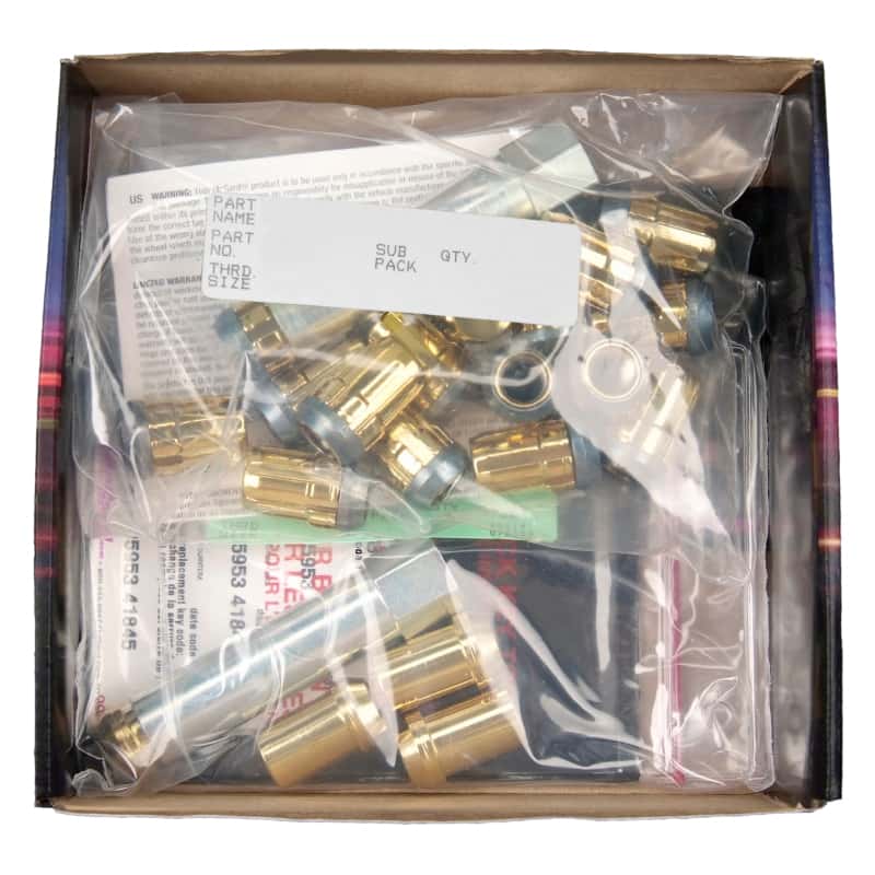 McGard — McGard SplineDrive Tuner 5 Lug Install Kit w/Locks & Tool (Cone) M12X1.25 / 13/16 Hex - Gold - view 6