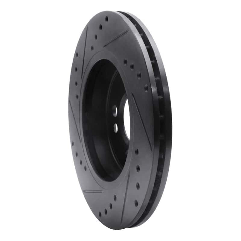 R1 Concepts — R1 02-08 Mini Cooper (Excl Clubman) Front Right Drilled & Slotted Black Brake Rotor
R1 Brake Rotor Drill - view 4