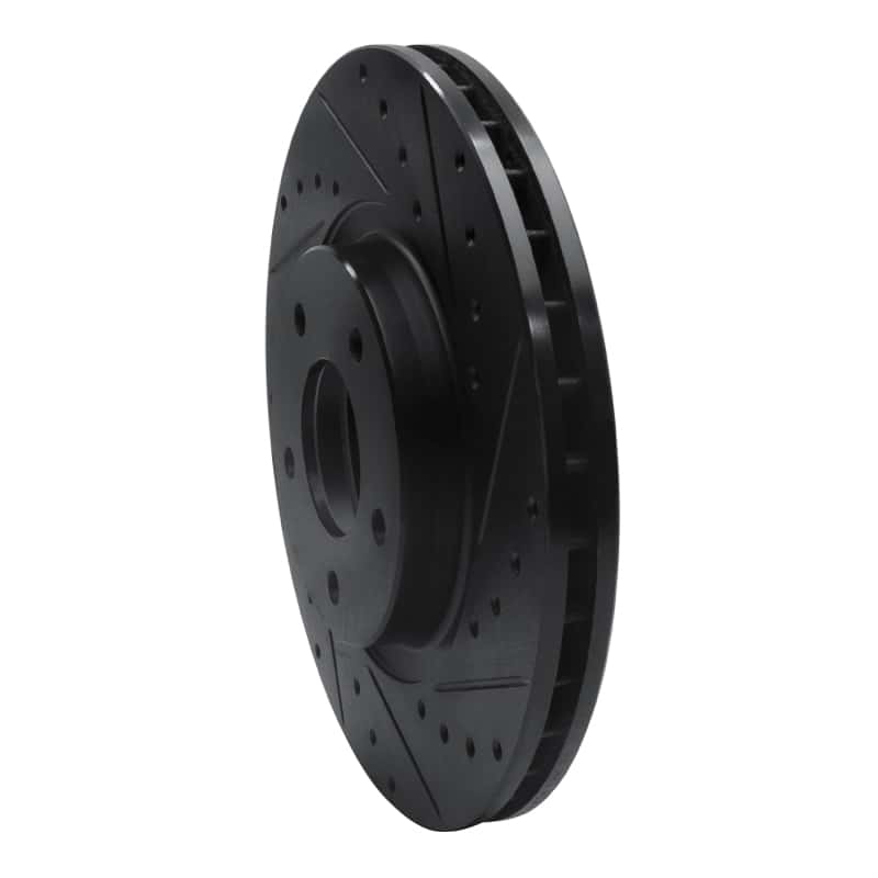 R1 Concepts — R1 98-06 Jaguar XKR Front Right Drilled & Slotted Black Brake Rotor
R1 Brake Rotor Drill - view 2