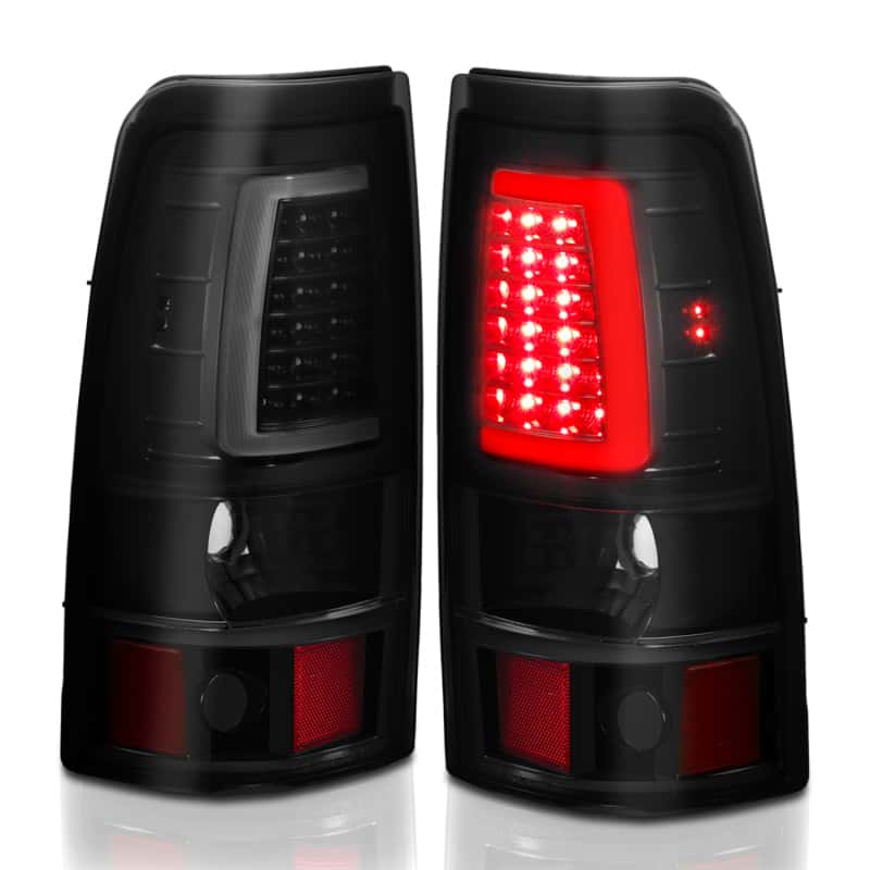 ANZO — ANZO 1999-2002 Chevy Silverado 1500 LED Taillights Plank Style Black w/Smoke Lens - view 16