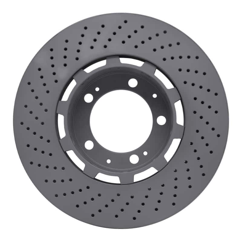 DFC — DFC 94-98 Porsche 911 Right Front Drilled Hi-Carbon Alloy Geomet Coated Rotor - view 5