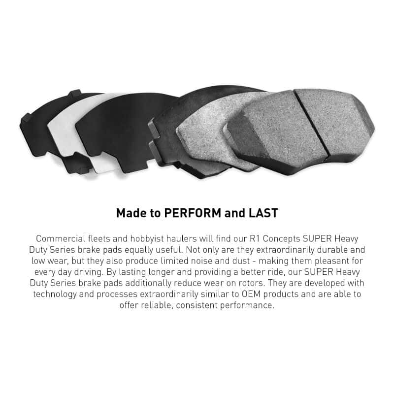 R1 Concepts — R1 2009-2024 Chevrolet Express 4500 Front/Rear R1 Super Duty Pads & Hardware Kit
R1 Super Duty Pads a - view 3