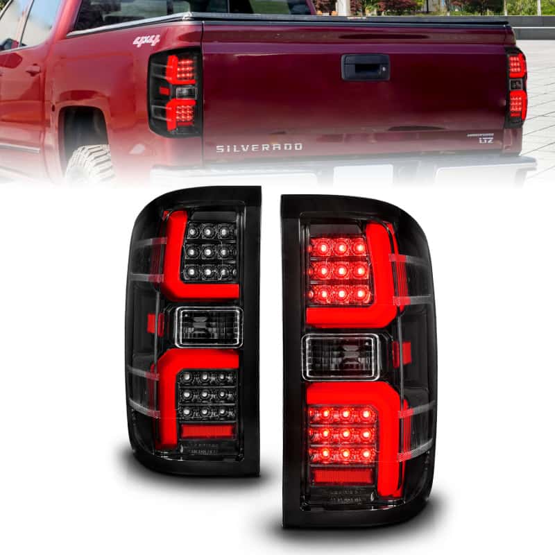 ANZO — ANZO 15-19 Chevrolet Silverado 2500 HD/3500 HD LED Taillight w/ Sequential Black Housing/Clear Lens
Tail Light Set - view 2