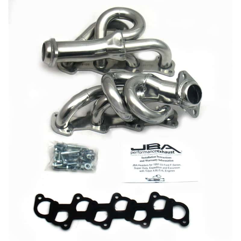 JBA — JBA 97-03 Ford F-150 4.6L 2V 1-1/2in Primary Silver Ctd Cat4Ward Header
Exhaust Header - view 2
