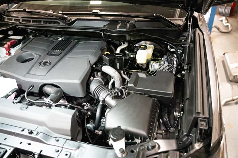 CORSA Performance — Corsa 2022-2025 Toyota Tundra 4WD 3.4L V6 Aluminum Oil Catch Can w/ Bracket
Accessory - view 2