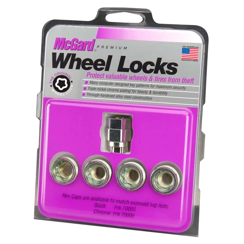 McGard — McGard Wheel Lock Nut Set - 4pk. (Under Hub Cap / Cone Seat) 7/16-20 / 3/4 & 13/16 Hex / .775in. L - view 6