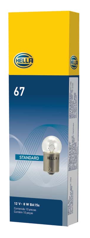 Hella — Hella Bulb 67 12V 8W 4CP BA15s G6
67 Incan Bulb - view 9