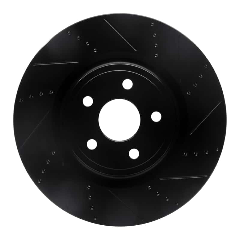 R1 Concepts — R1 2012-2025 Dodge Durango Front Right Drilled & Slotted Black Brake Rotor
R1 Brake Rotor Drill - view 1