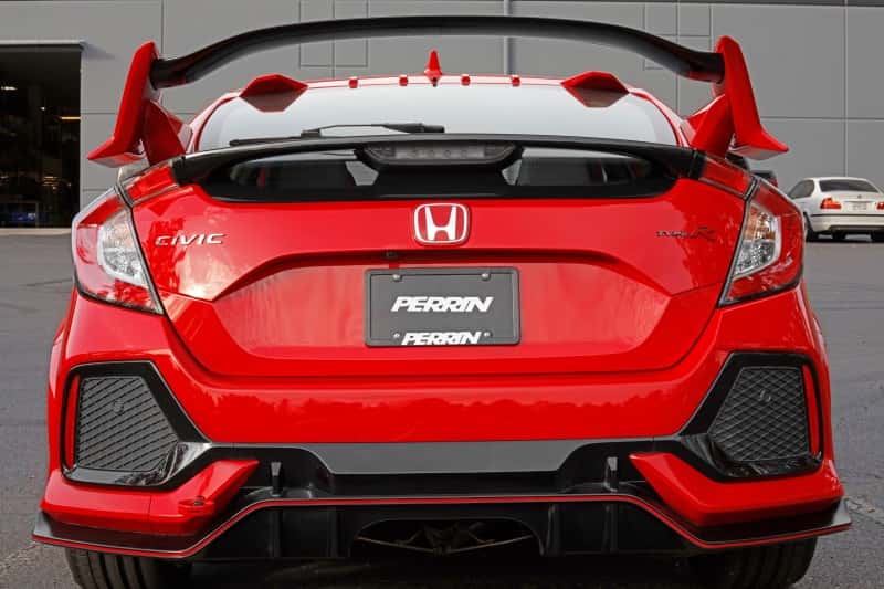 Perrin Performance — PERRIN 17-21 Honda Civic Si/Type R/Touring/Hatchback Tow Hook Kit Rear - Red
paPHP-BDY-251RD - view 5