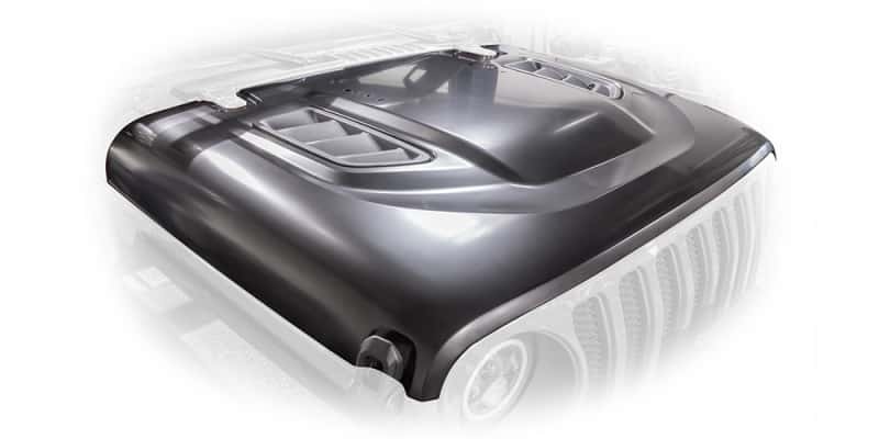DV8 Offroad — DV8 Offroad 18+ Jeep JL Rubicon Replica Hood - view 3