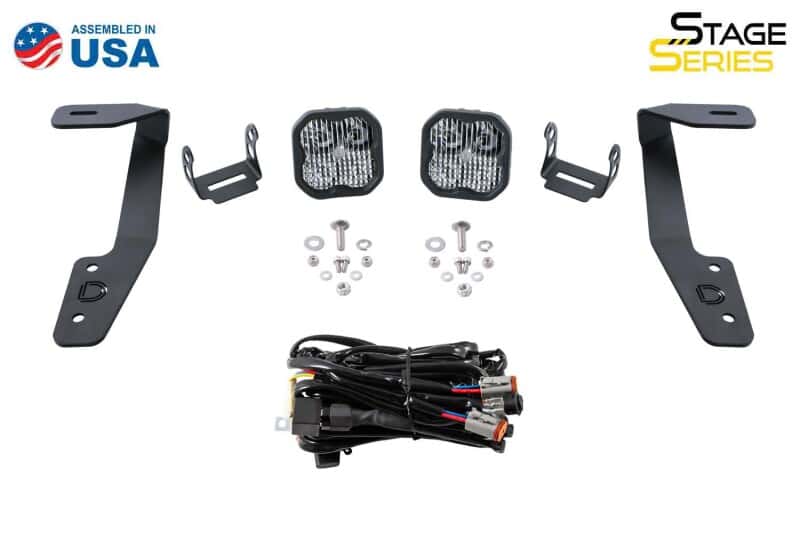 Diode Dynamics — Diode Dynamics 18-21 Subaru Crosstrek Stage Series 2in LED Ditch Light Kit - Sport Yellow Combo - view 9