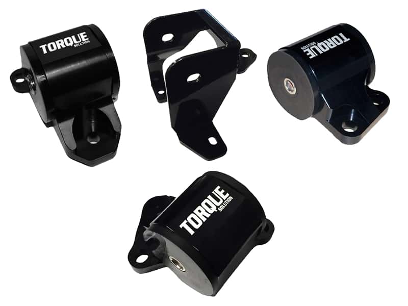 Torque Solution — Torque Solution Billet Aluminum Mount Kit (2 Bolt): 96-00 Honda Civic EK B/D-Series - view 1