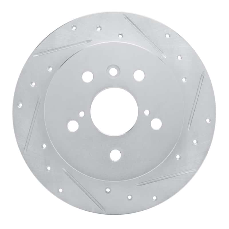 R1 Concepts — R1 18-24 Toyota Camry Rear Right Drilled & Slotted Silver Brake Rotor
R1 Brake Rotor Drill - view 1