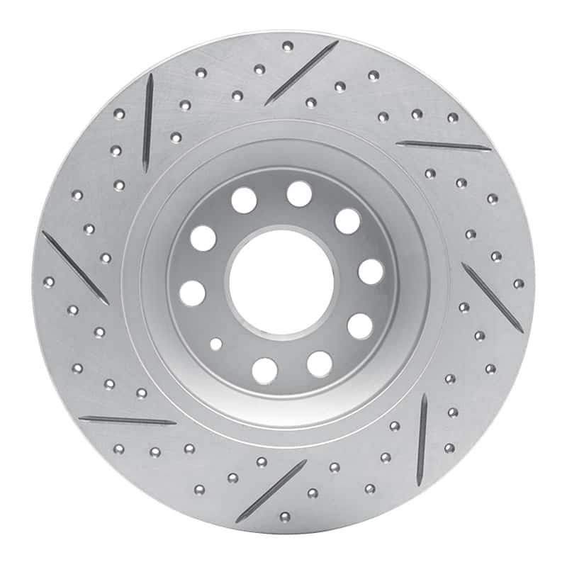R1 Concepts — R1 16-25 Audi Q3 Rear Right Drilled & Slotted Geo-Carbon Rotor - view 5