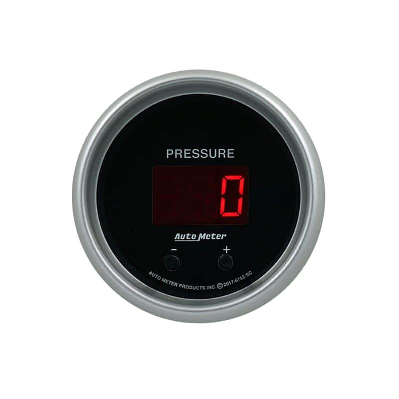 AutoMeter — Autometer 52.4mm Black Switchable 0-1600 PSI/0-110 BAR Fluid Pressure Sport-Comp Elite Digital Gauge - view 2