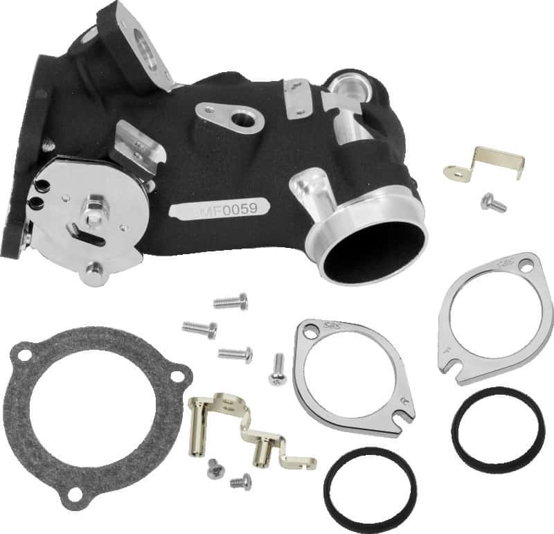 S&S Cycle — S&S Cycle 02-05 BT Size 398 Cable Operated Throttle Body Kit - Wrinkle Black - view 2